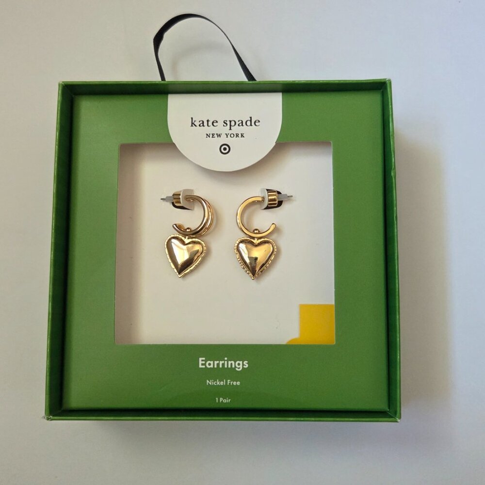 Kate Spade New York x Target Gold Balloon Heart Drop Earrings